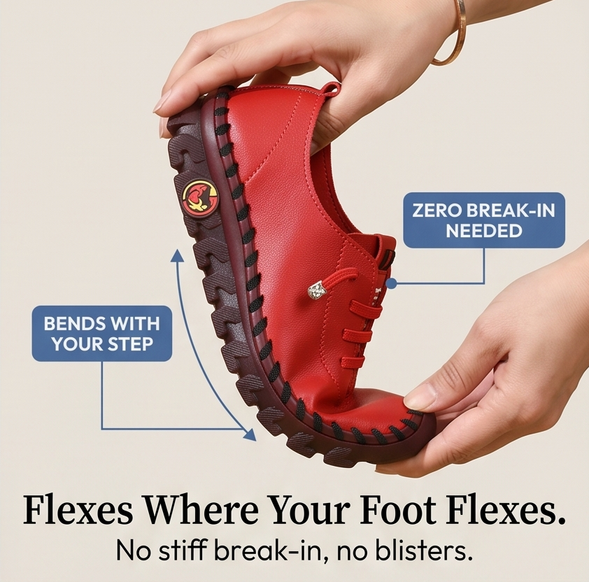 Marlowe – Hand-Stitched PU Loafers for All-Day Comfort