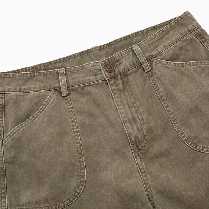 Mayfield – Relaxed Cargo Capris with Deep Utility Pockets, Mid-Calf Length, Mocha