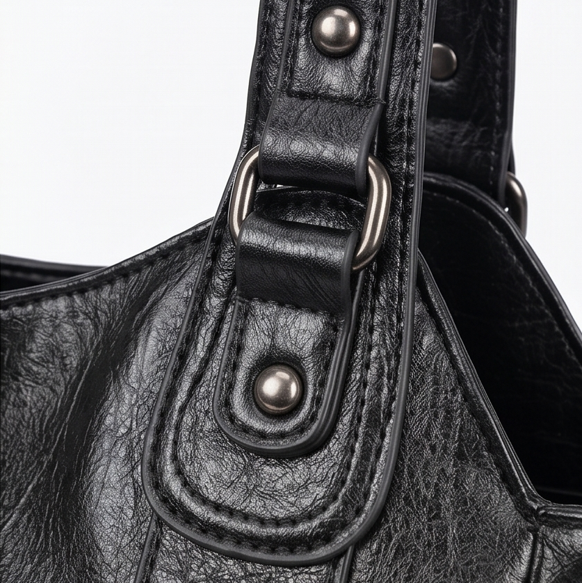 Noirvere – Slouchy Vegan Leather City Tote