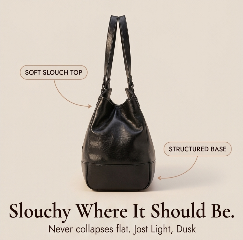 Noirvere – Slouchy Vegan Leather City Tote
