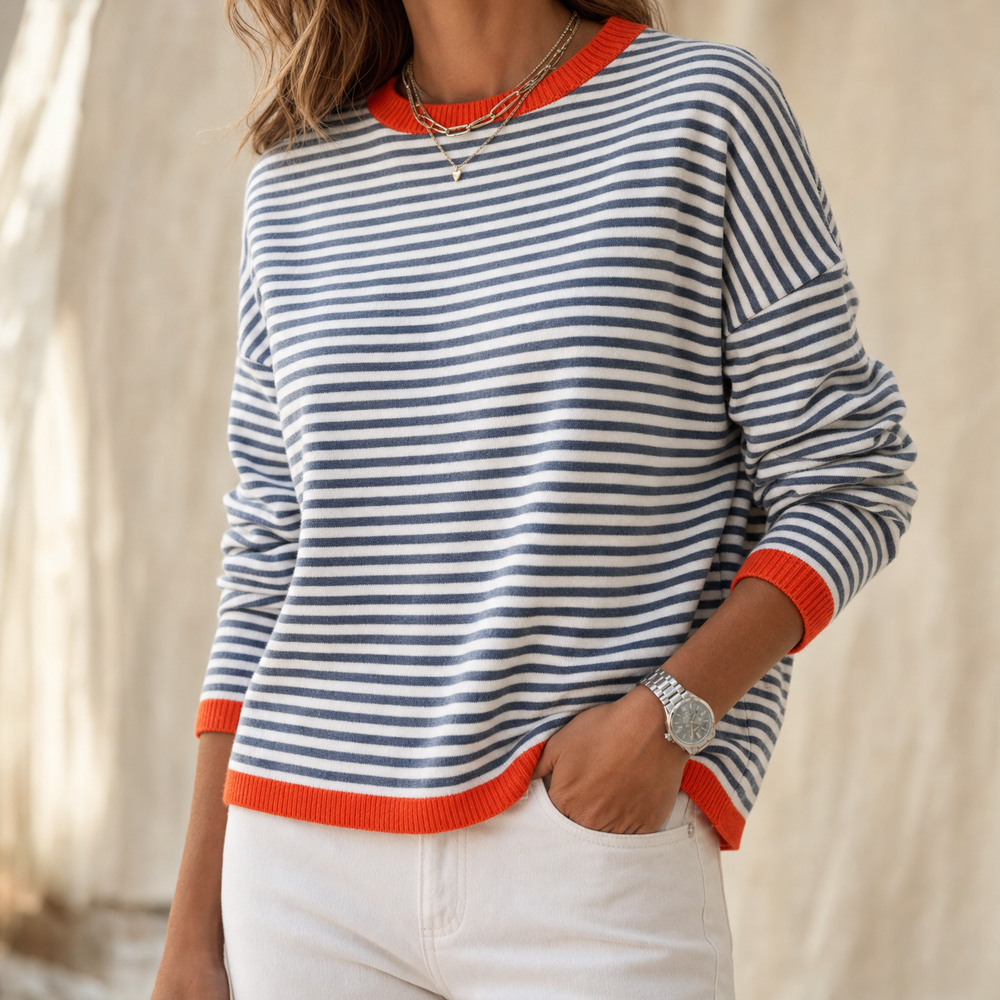 Tivana™ – Soft Touch Striped Long Sleeve