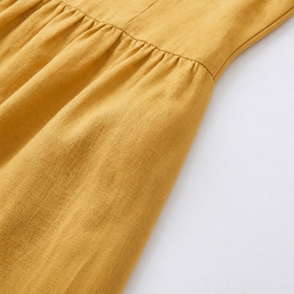 Solenne – Relaxed V-Neck Midi Dress