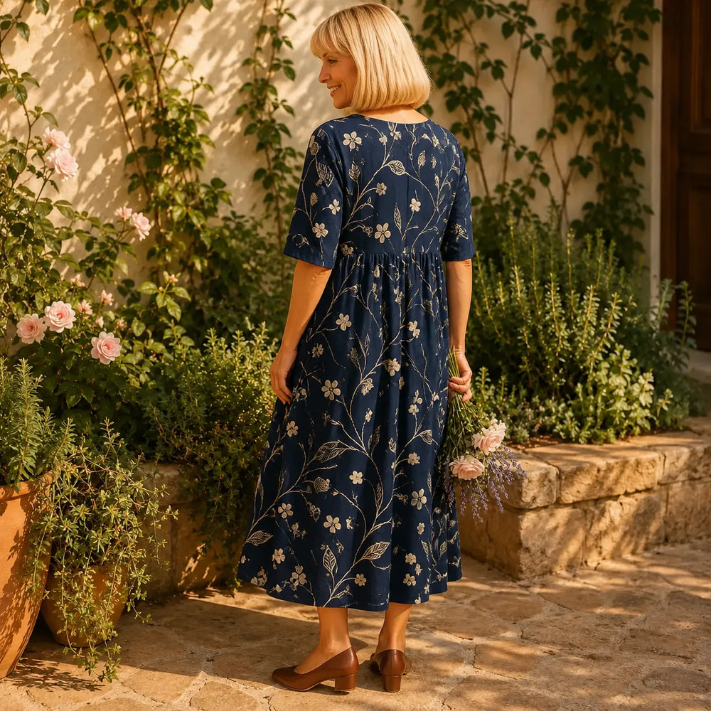 Florenza – Soft Touch Floral Maxi Dress for Women