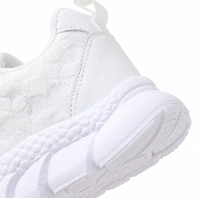 Stelline – Star Mesh Platform Sneakers for Women, Breathable White Lace
