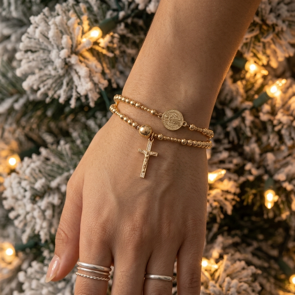 Belluna – Double Wrap Rosary Bracelet