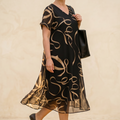 Vivara – Flowing Chiffon Midi Dress for Women