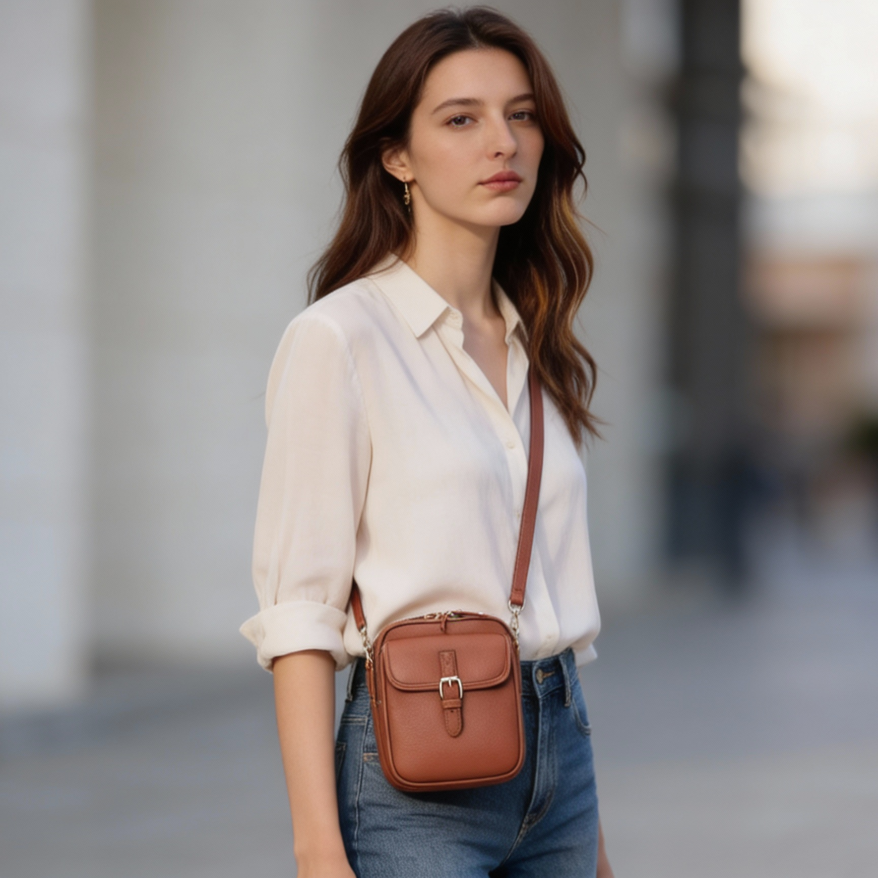 Veletta – Women's Compact Crossbody Bag with Built-In Wallet