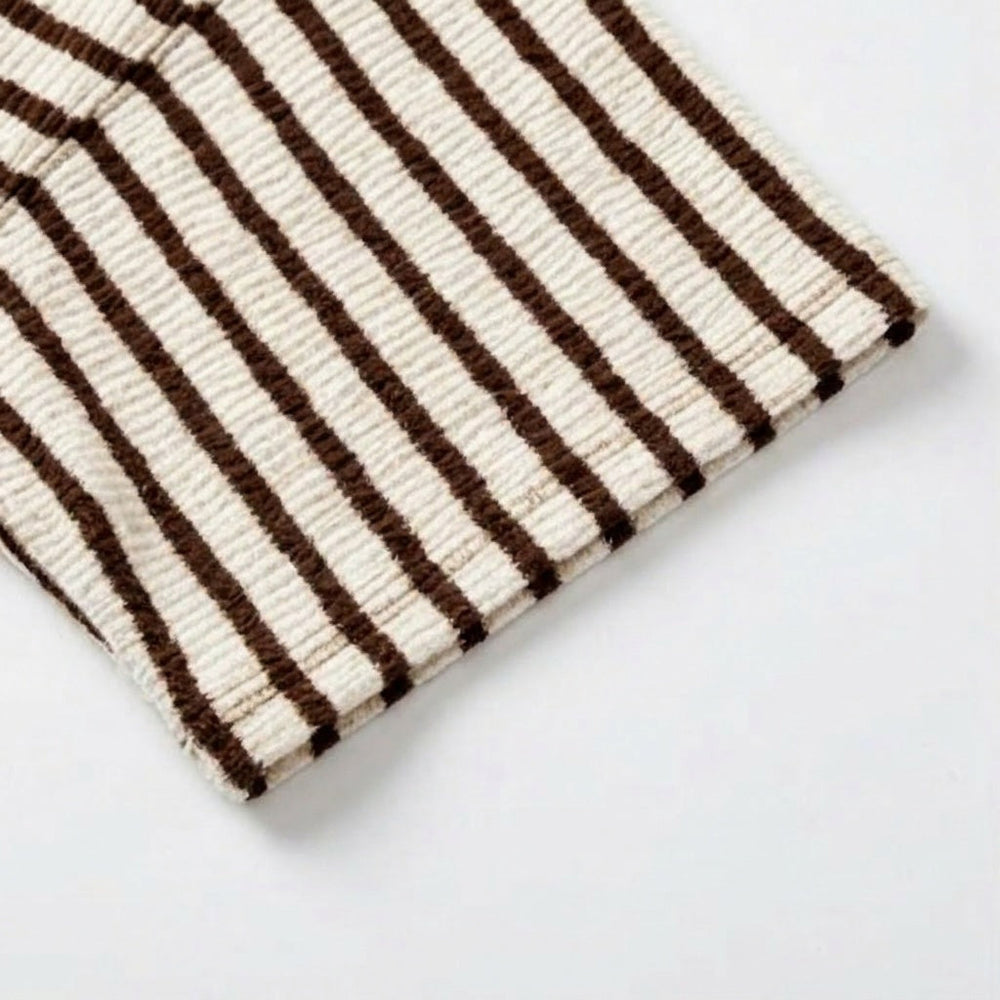 Elara – Women's textured stripe relaxed tee