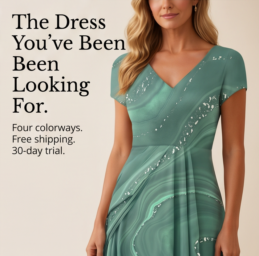 Osyla – Women's Flowing Marbled Midi Dress