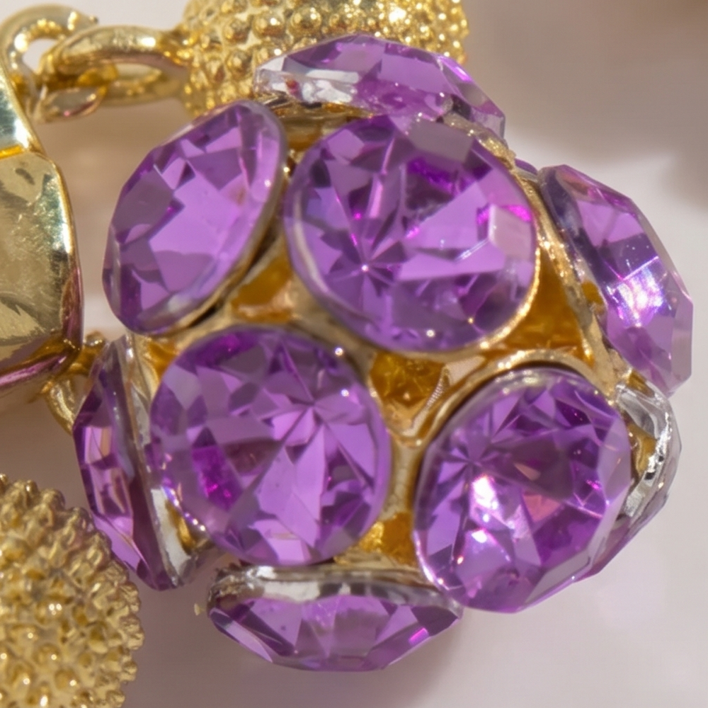 Violetta – Romantic Amethyst Crystal Earrings for Her