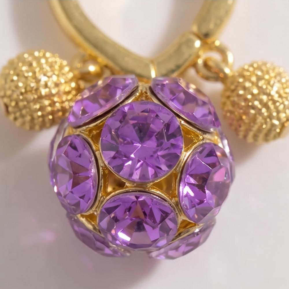 Violetta – Romantic Amethyst Crystal Earrings for Her