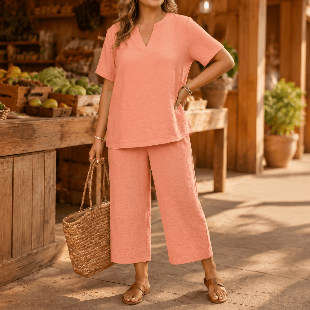 Rivelle – Women's Relaxed Plus-Size Two-Piece Set