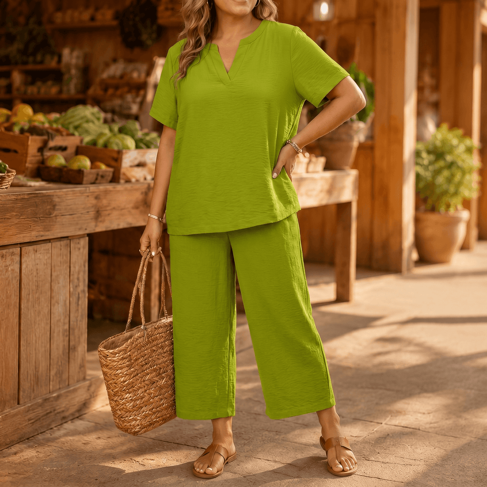 Rivelle – Women's Relaxed Plus-Size Two-Piece Set