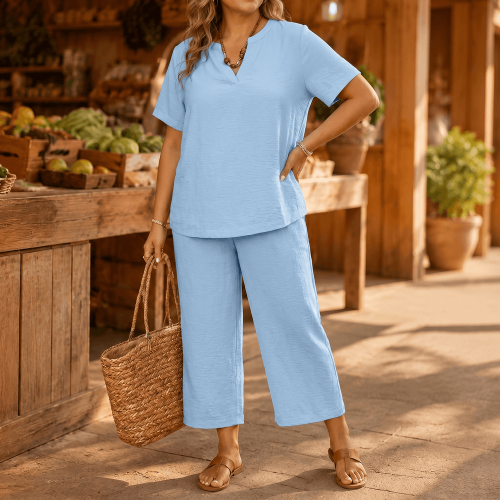 Rivelle – Women's Relaxed Plus-Size Two-Piece Set