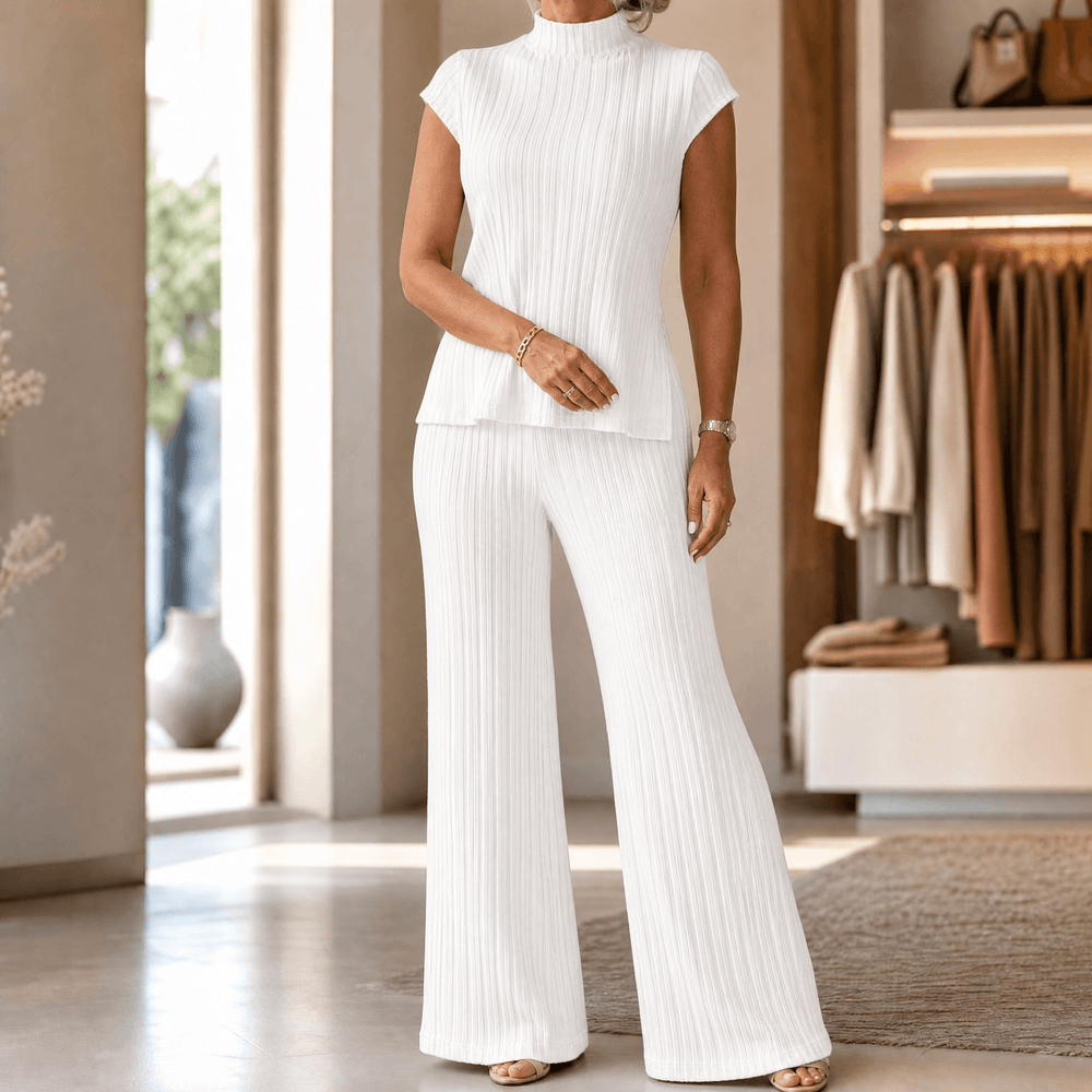 Selmira – Women's Ribbed Knit Two-Piece Set