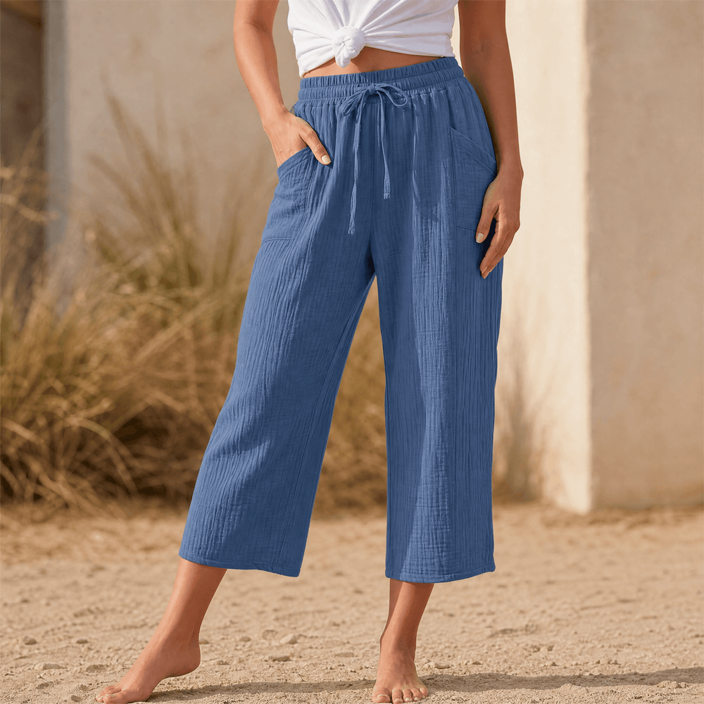 Selora – Women's Crinkle Capri Pants