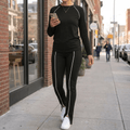 Vivara – Matching Long Sleeve Set with Contrast Piping