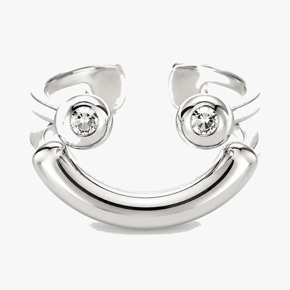 Smivana - Adjustable Smiley Ring, Set of 2
