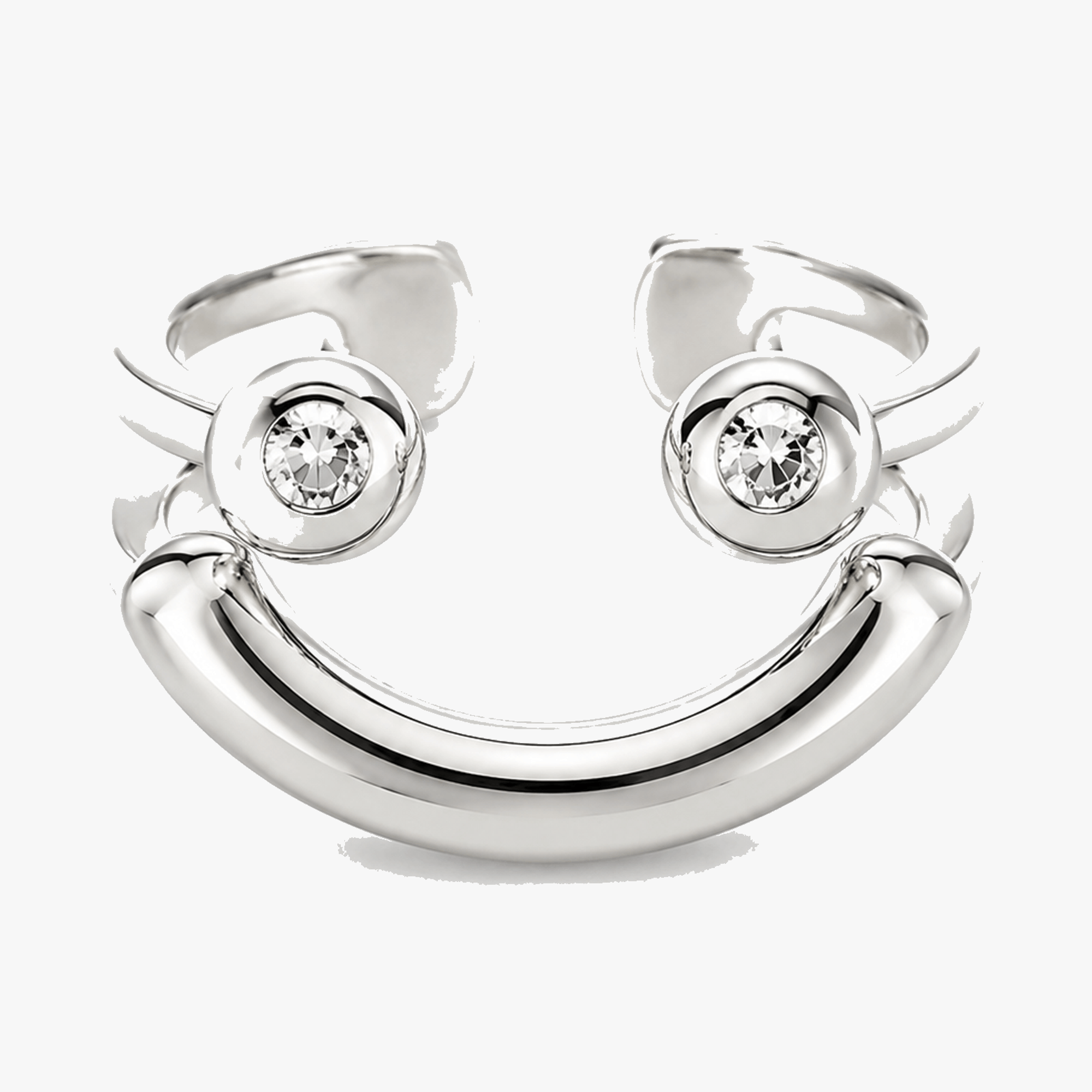 Smivana - Adjustable Smiley Ring, Set of 2