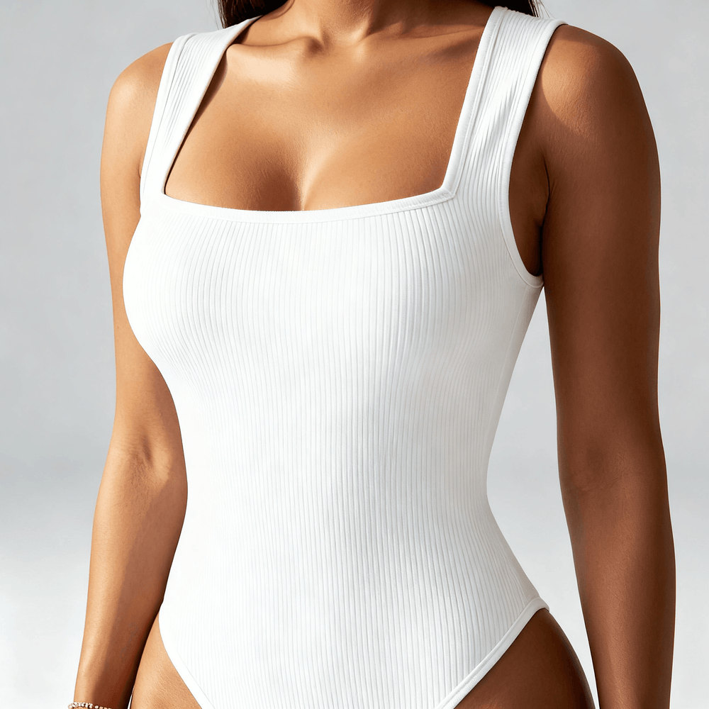 Snatella – Snatched Square Neck Bodysuit for Everyday Layering