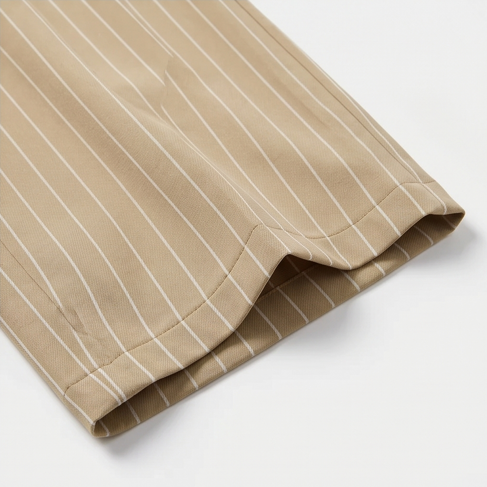 Solène – Women's High-Waisted Striped Wide-Leg Trousers