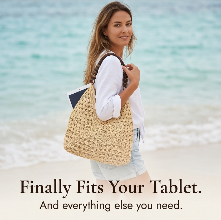 Solèra – Crochet Summer Tote with Hidden Lining
