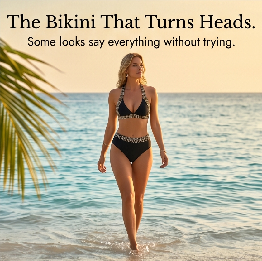Soléra – Woven Chain-Trim High-Waist Bikini