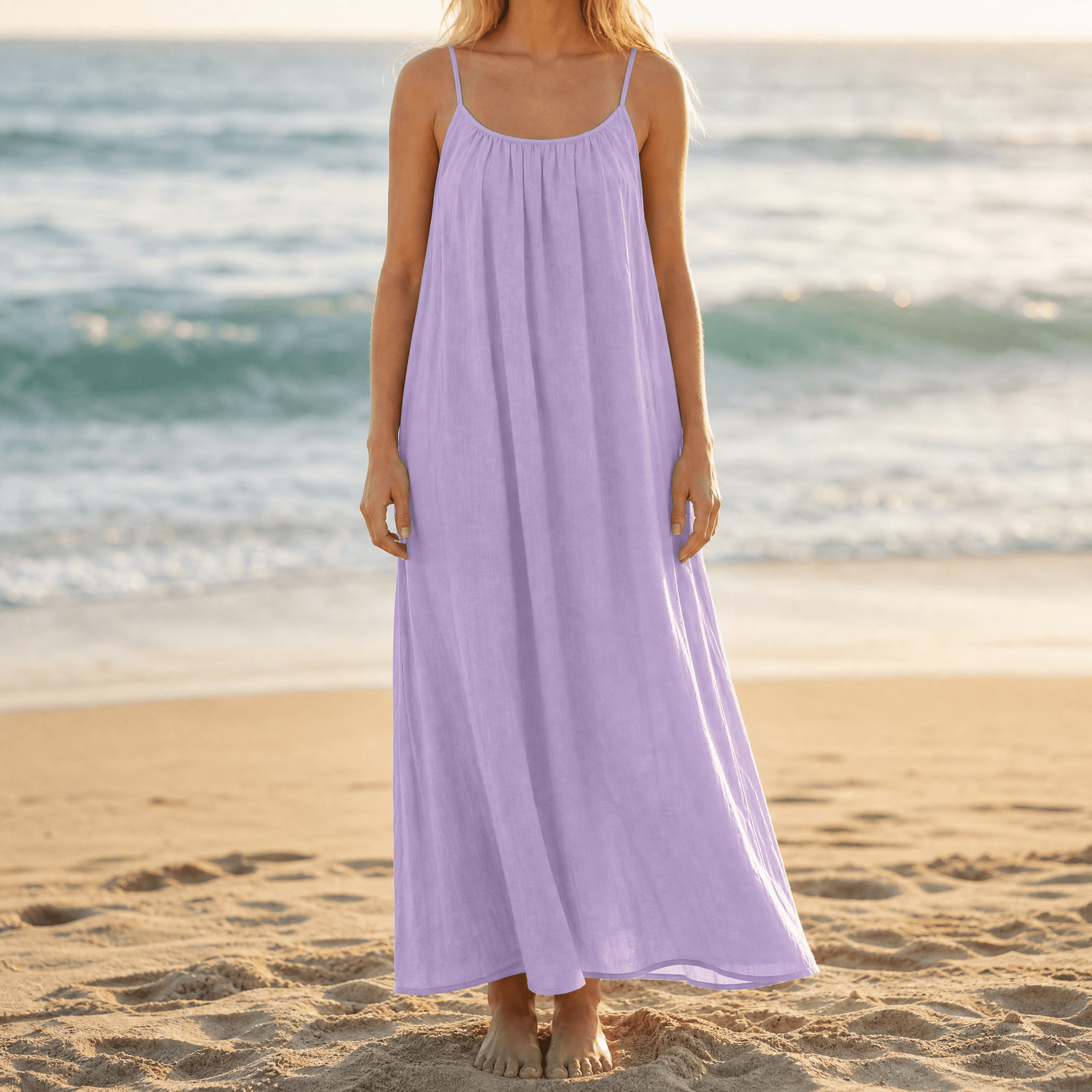 Solara – Backless Flowy Maxi Dress
