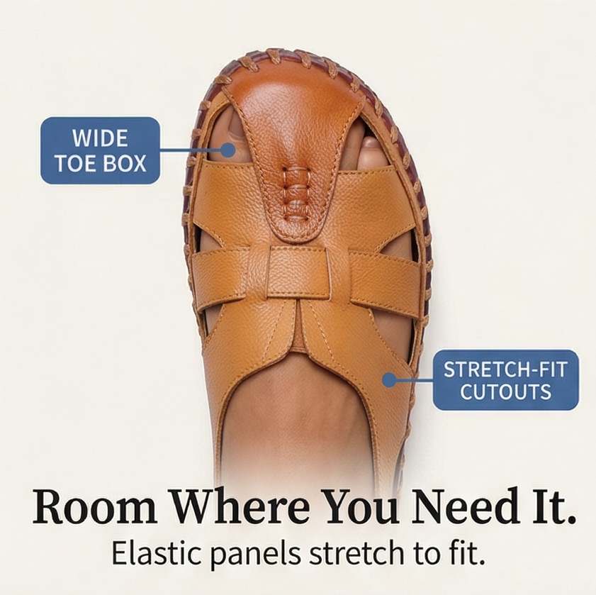 Solara – Women's Hand Stitched Leather Comfort Sandals