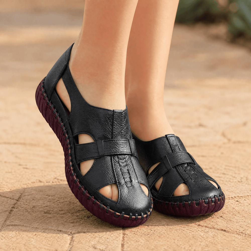 Solara – Women's Hand Stitched Leather Comfort Sandals