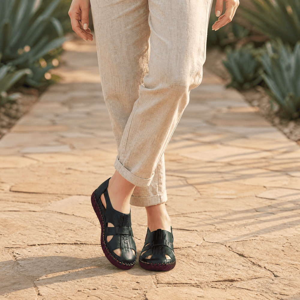 Solara – Women's Hand Stitched Leather Comfort Sandals