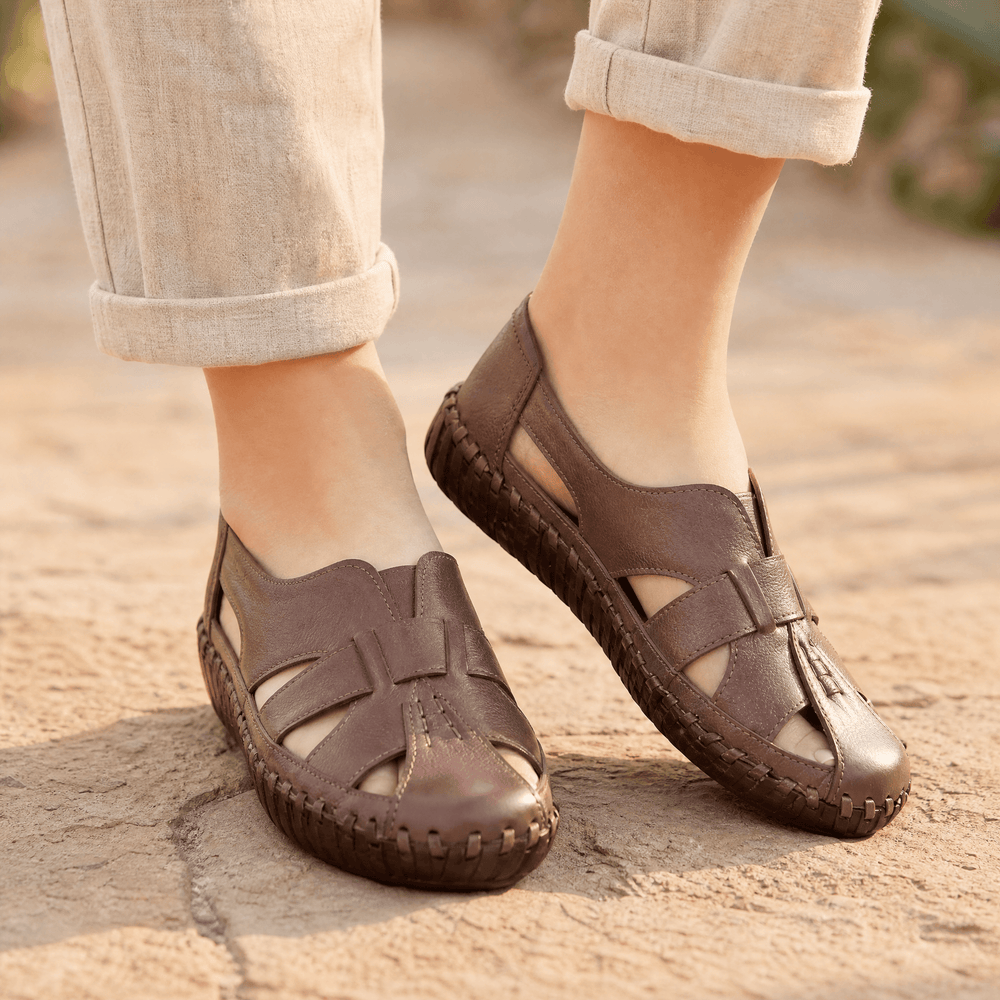 Solara – Women's Hand Stitched Leather Comfort Sandals