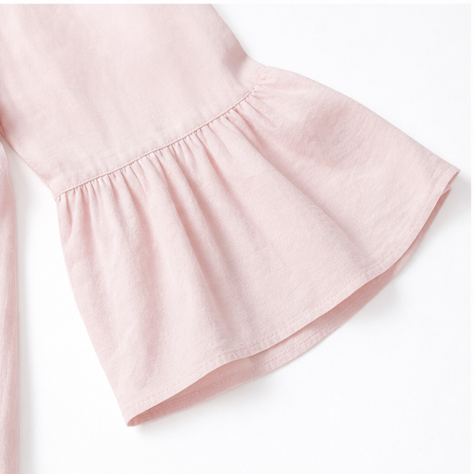 Soleia – Flowy Tiered V-Neck Midi Dress with Tassel Tie, Soft Feel, Half Sleeve