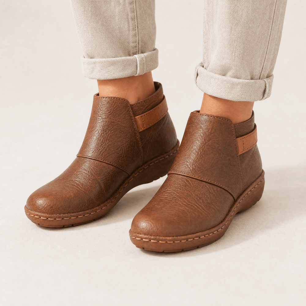 Solena - Women's adjustable ankle boots for sensitive feet