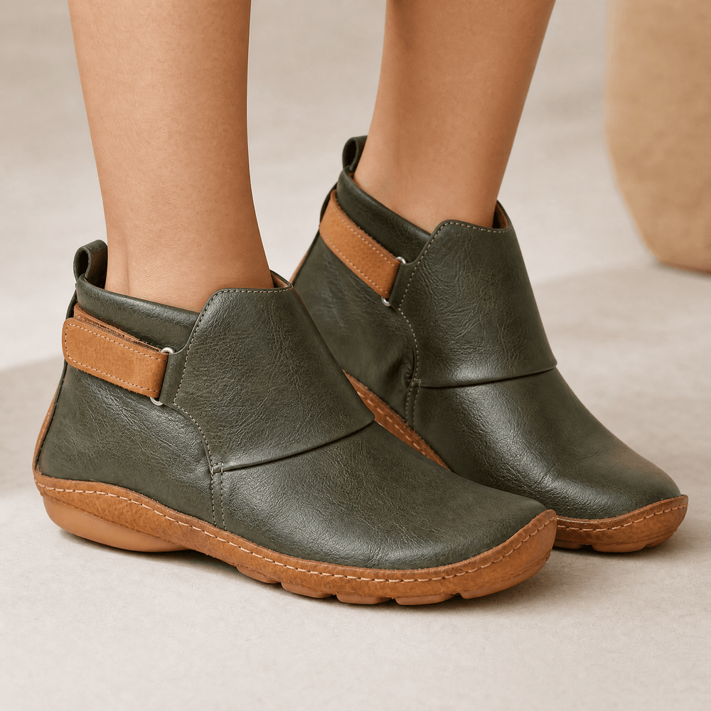 Solena - Women's adjustable ankle boots for sensitive feet