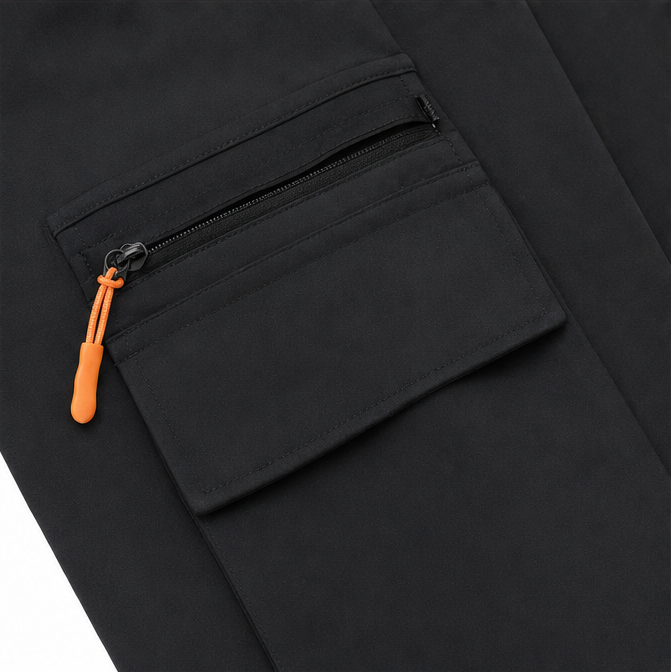 Solene – Wide-Leg Drawstring Cargo Pants with Pockets