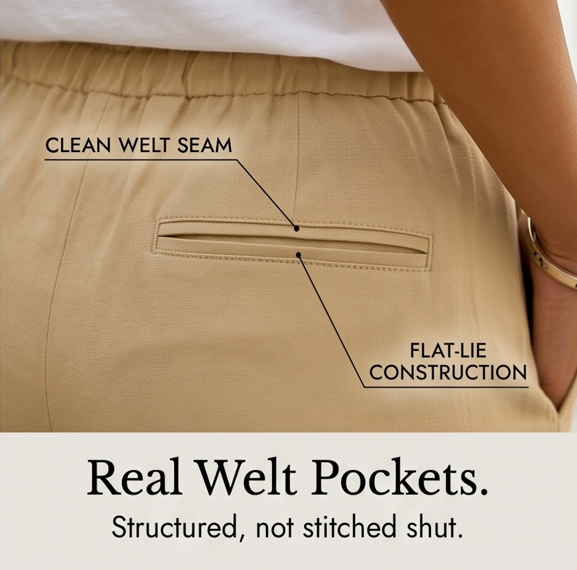 Solenna – Cotton-Linen Drawstring Capri