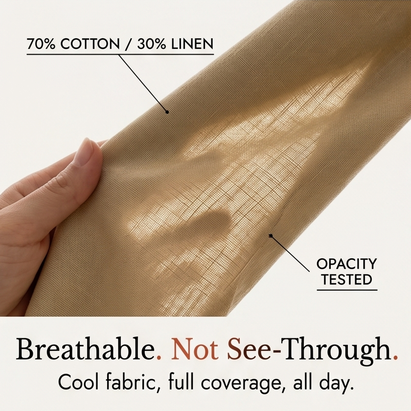 Solenna – Cotton-Linen Drawstring Capri
