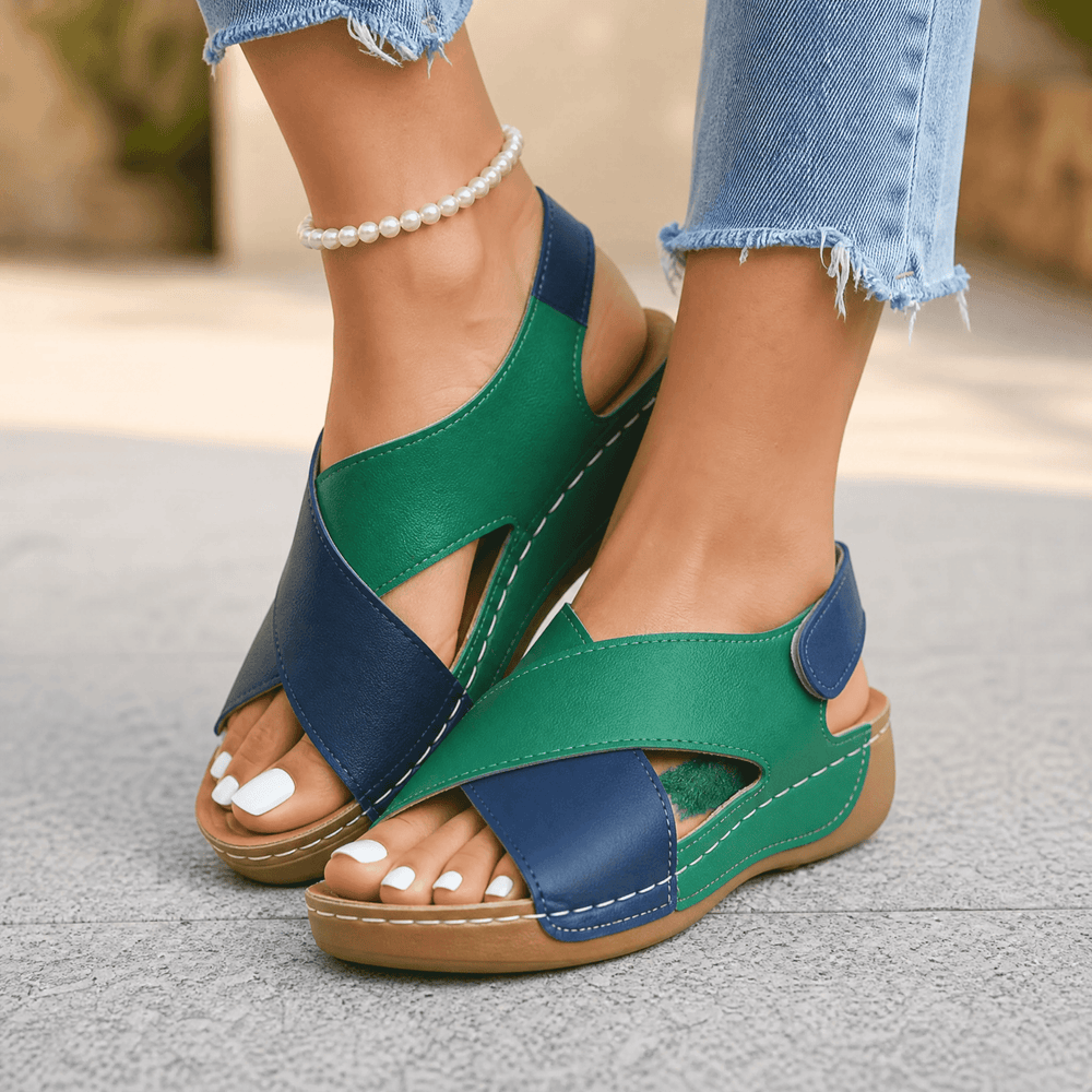 Solenna – Cushioned Orthopedic Wedge Sandals for Women