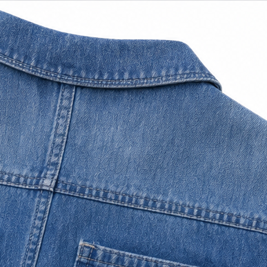 Solenna – Soft Denim Button-Front Romper with Pockets