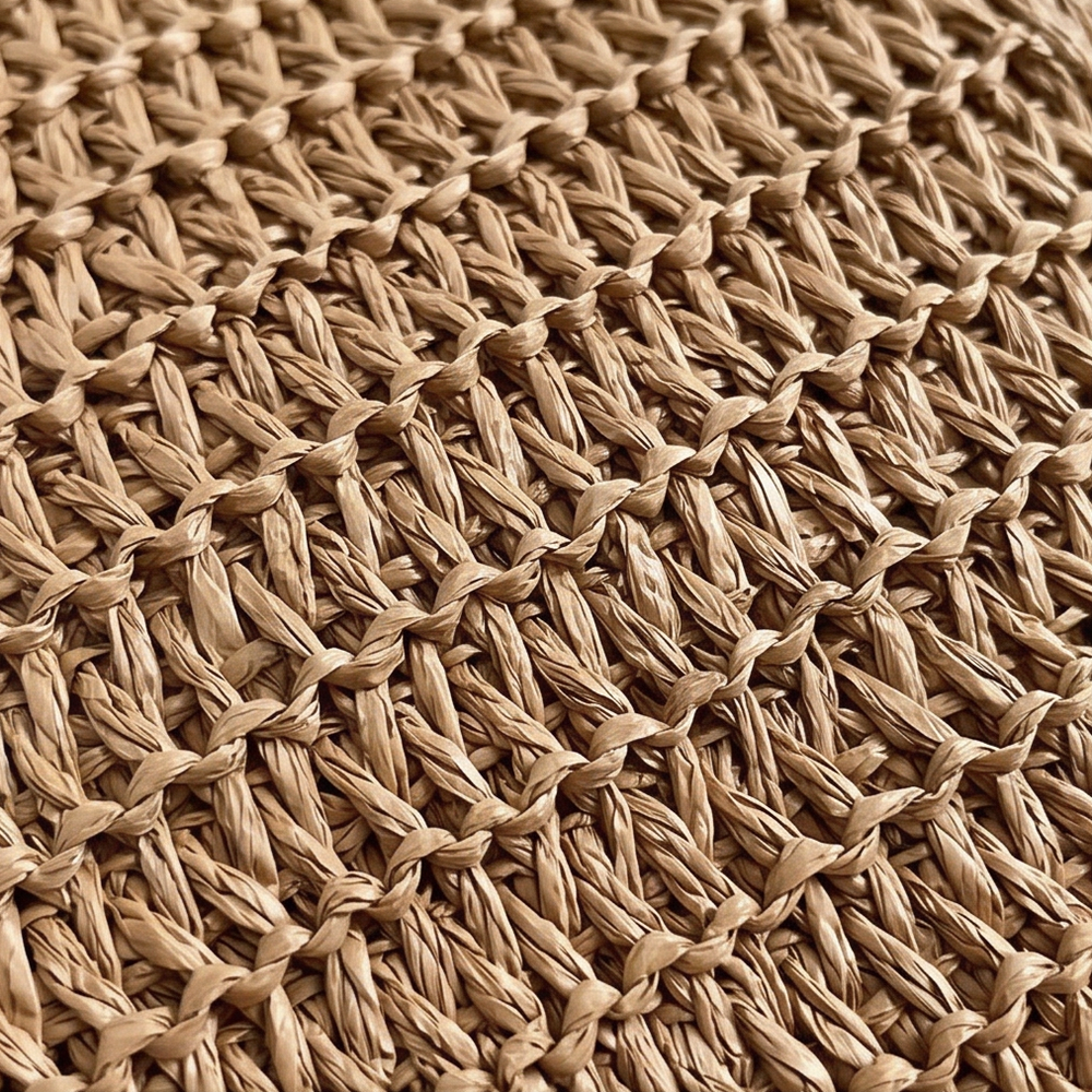 Solenne – Handwoven Straw Tote with Zip Lining