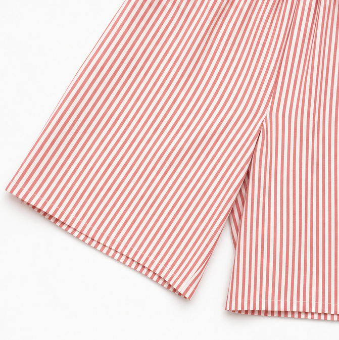 Solenne – Striped Wide Leg Two Piece Summer Set for Women