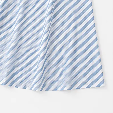 Solenta – Striped Off Shoulder Maxi Dress with Puff Sleeves