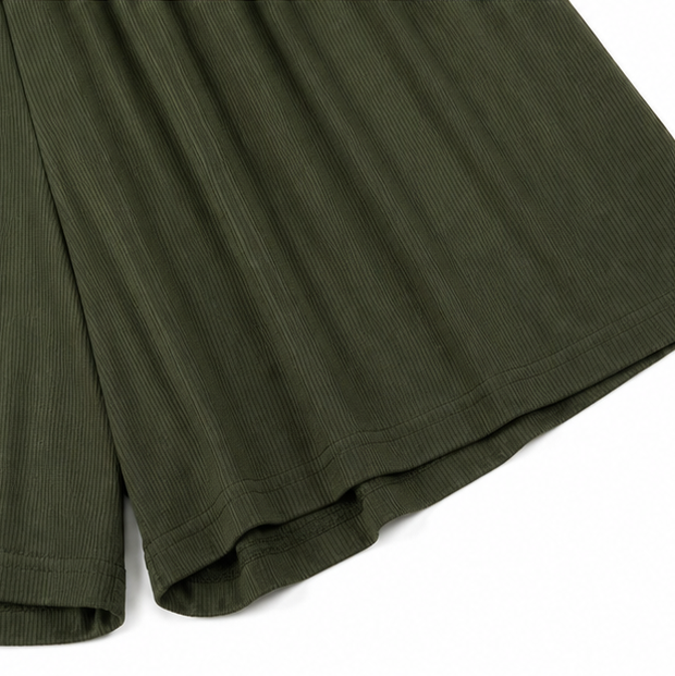 Solenya – Deep V Ruched Waist Sleeveless Romper