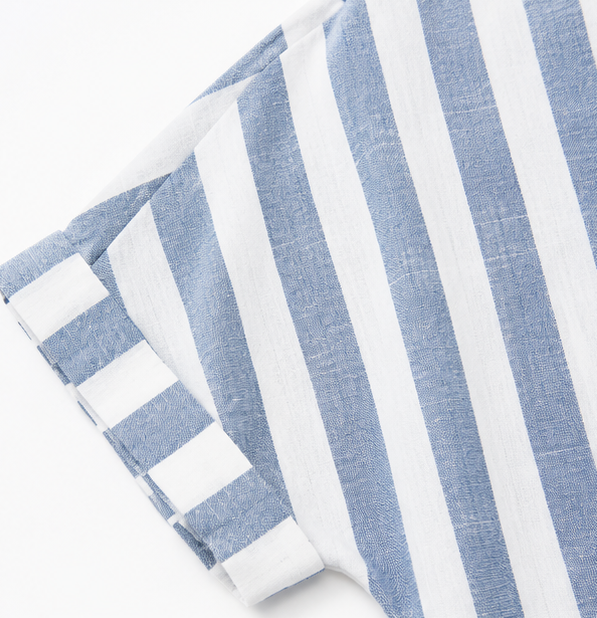 Solenya – Striped Linen-Look Shirt Dress for Summer