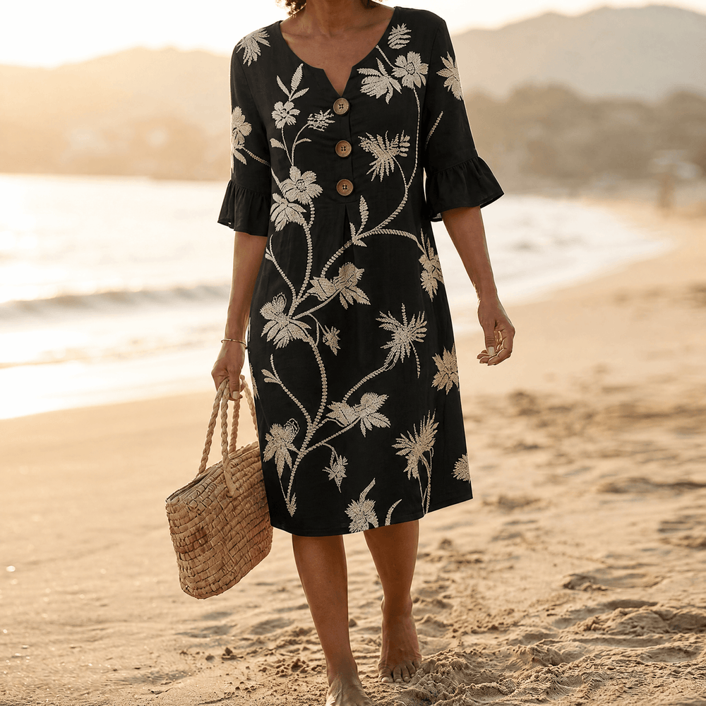 Solenya – Women's Floral Midi Dress