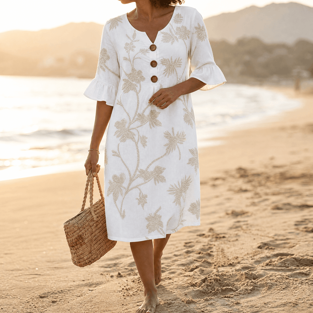 Solenya – Women's Floral Midi Dress