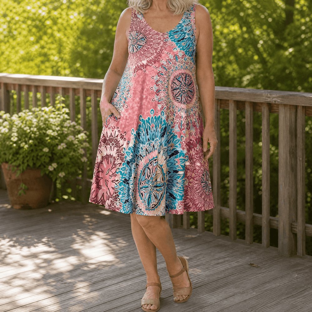 Solenya – Women's Flowy A-Line Sundress