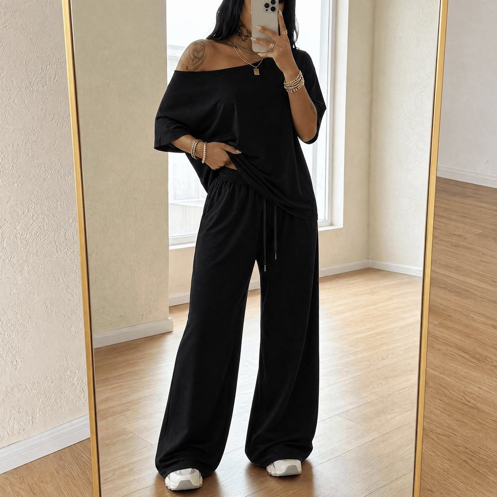 Solenya – Women's Off-Shoulder Two-Piece Set