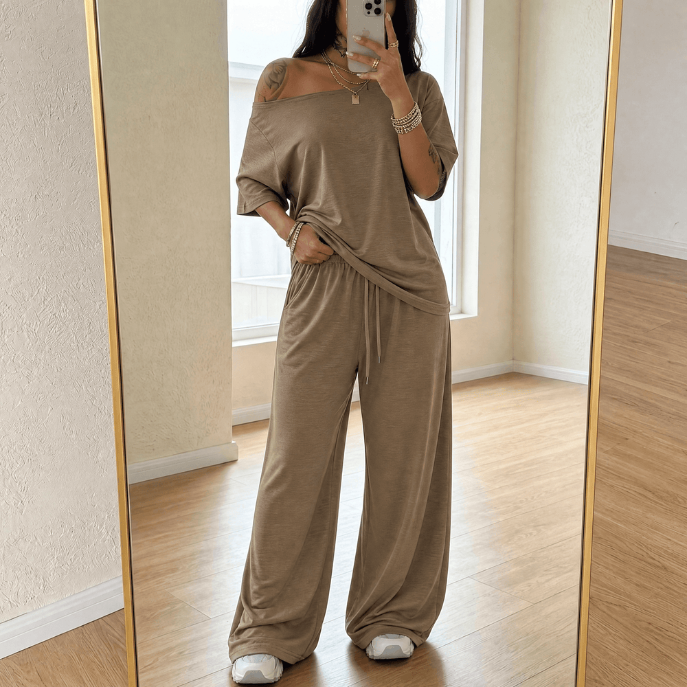 Solenya – Women's Off-Shoulder Two-Piece Set